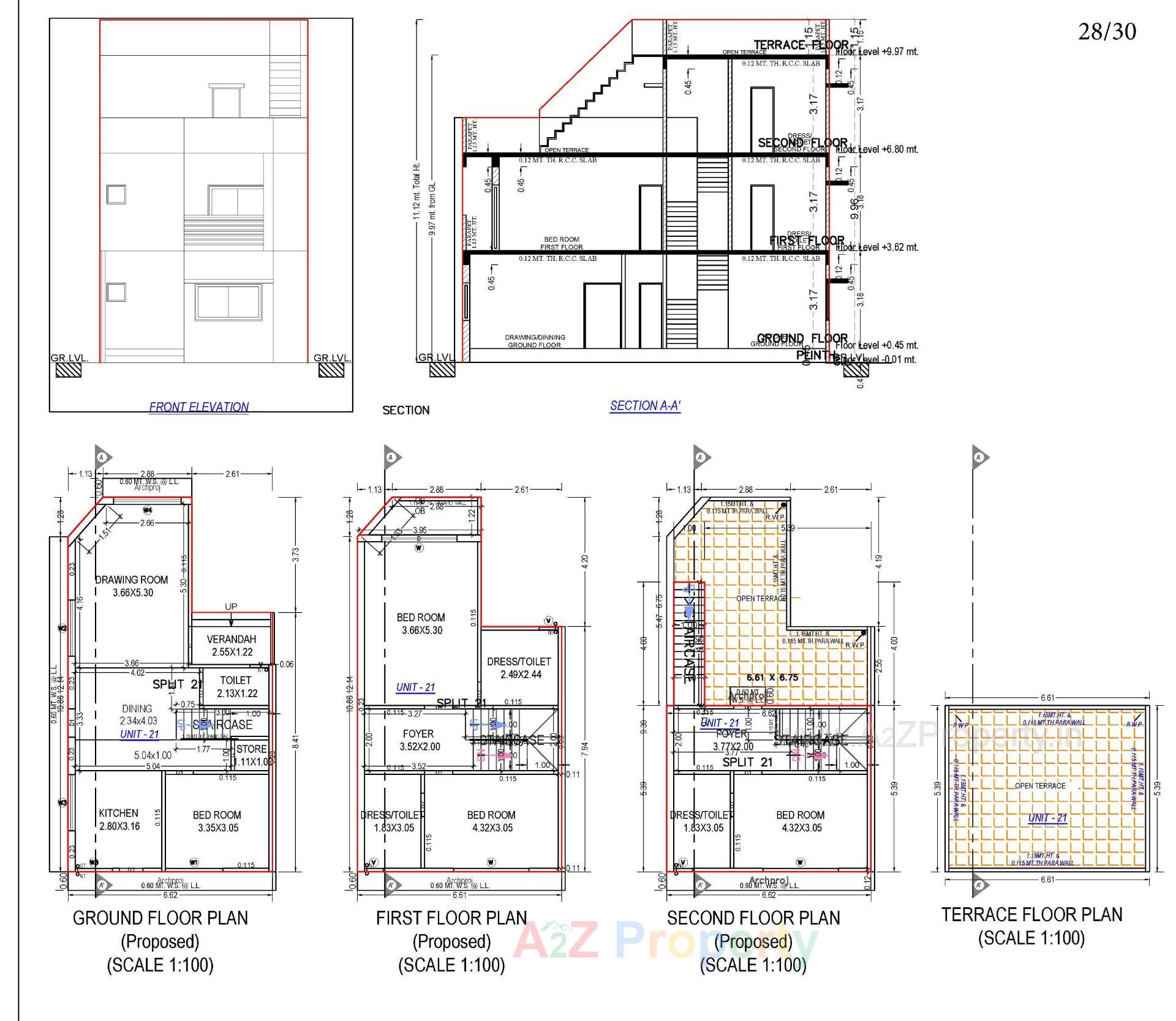 Layout of real estate project Neelkanth Villa located at Ahmedabad, Ahmedabad, Gujarat