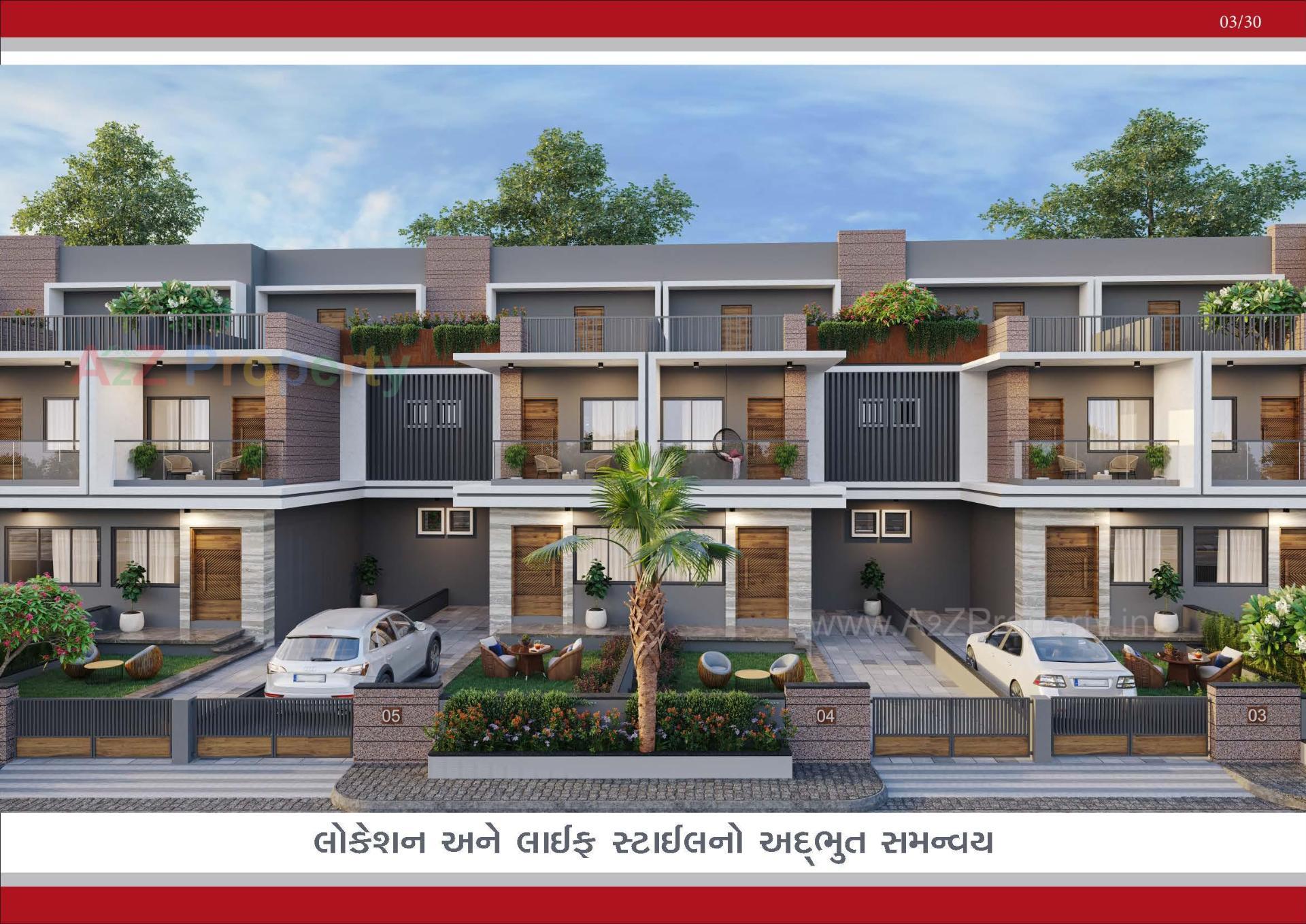 3D Elevation of real estate project Neelkanth Villa located at Ahmedabad, Ahmedabad, Gujarat