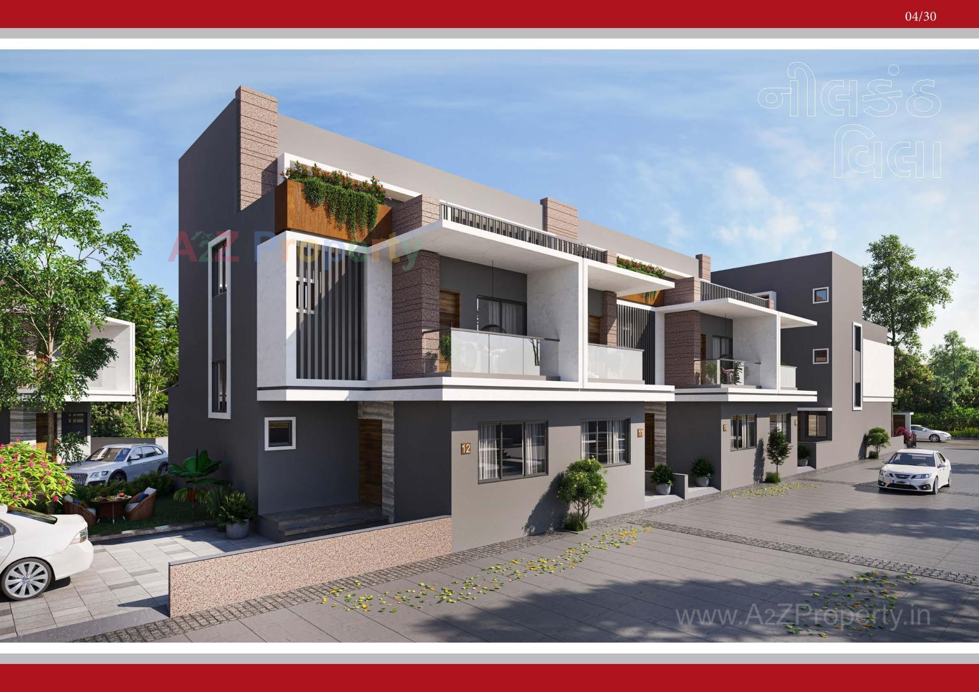 3D Elevation of real estate project Neelkanth Villa located at Ahmedabad, Ahmedabad, Gujarat