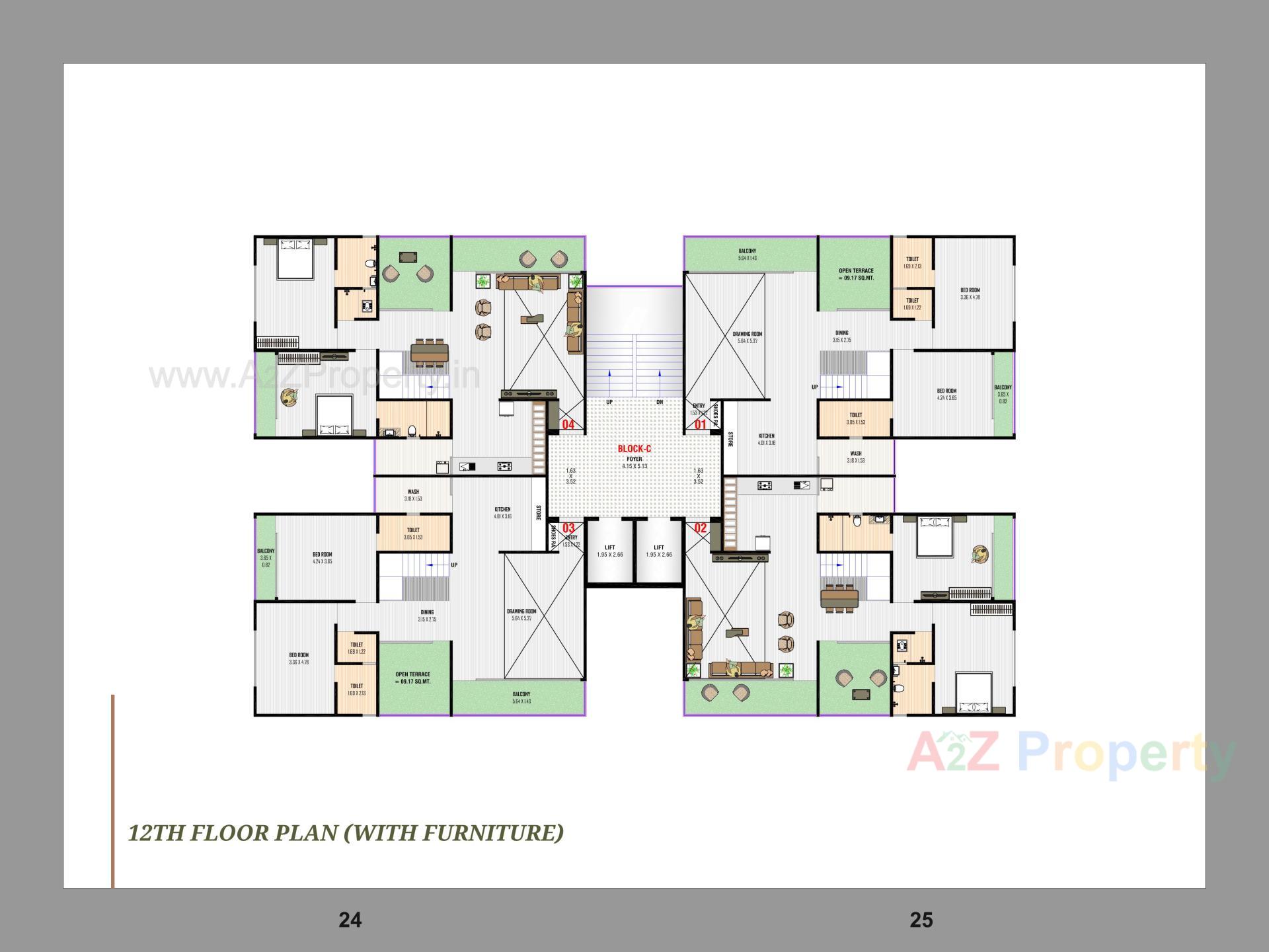 Layout of real estate project Nest Elina located at Nikol, Ahmedabad, Gujarat