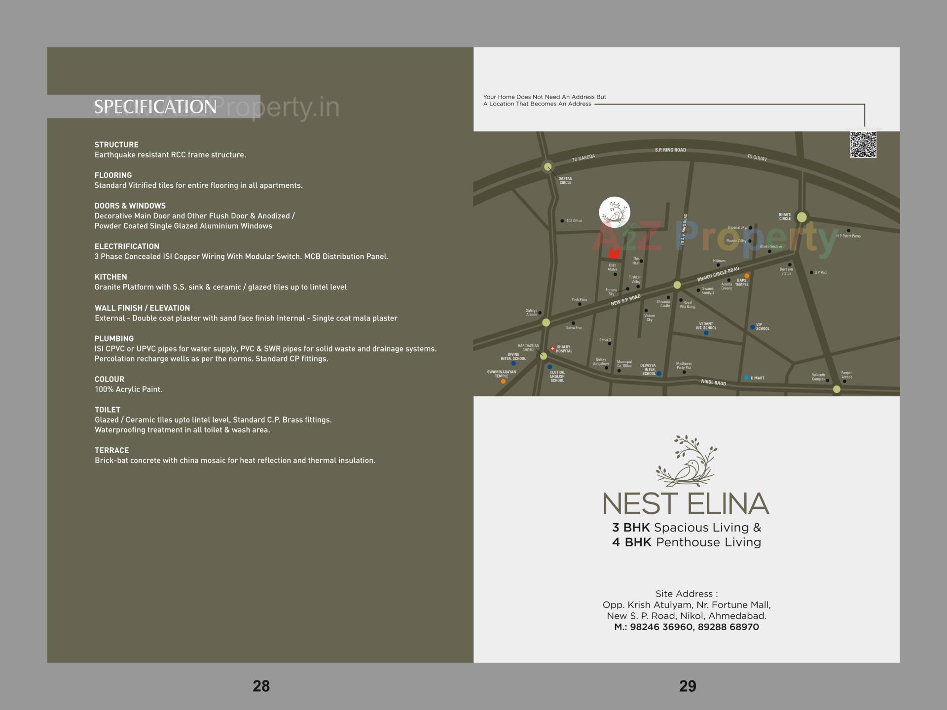  of real estate project Nest Elina located at Nikol, Ahmedabad, Gujarat