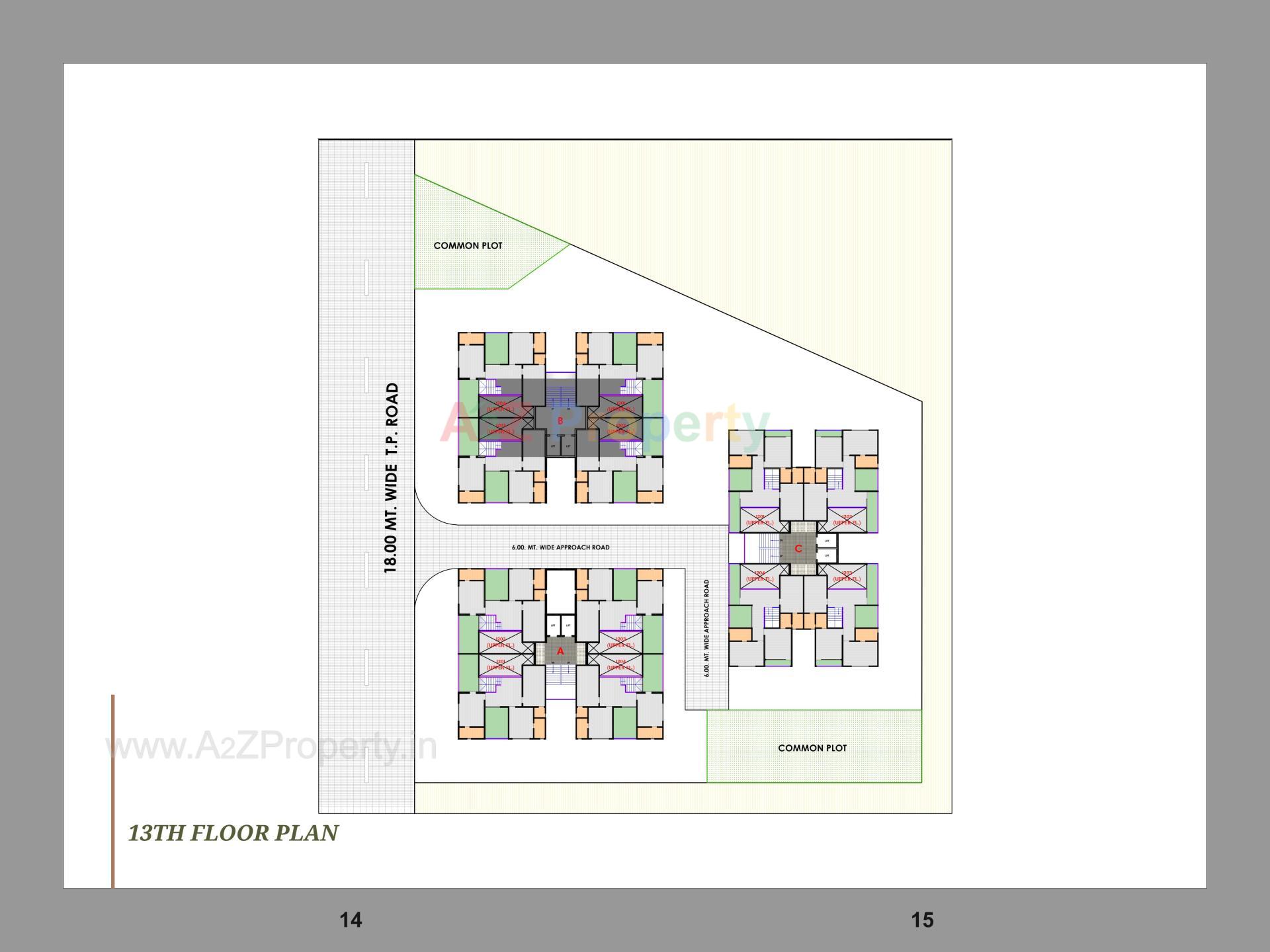 Layout of real estate project Nest Elina located at Nikol, Ahmedabad, Gujarat