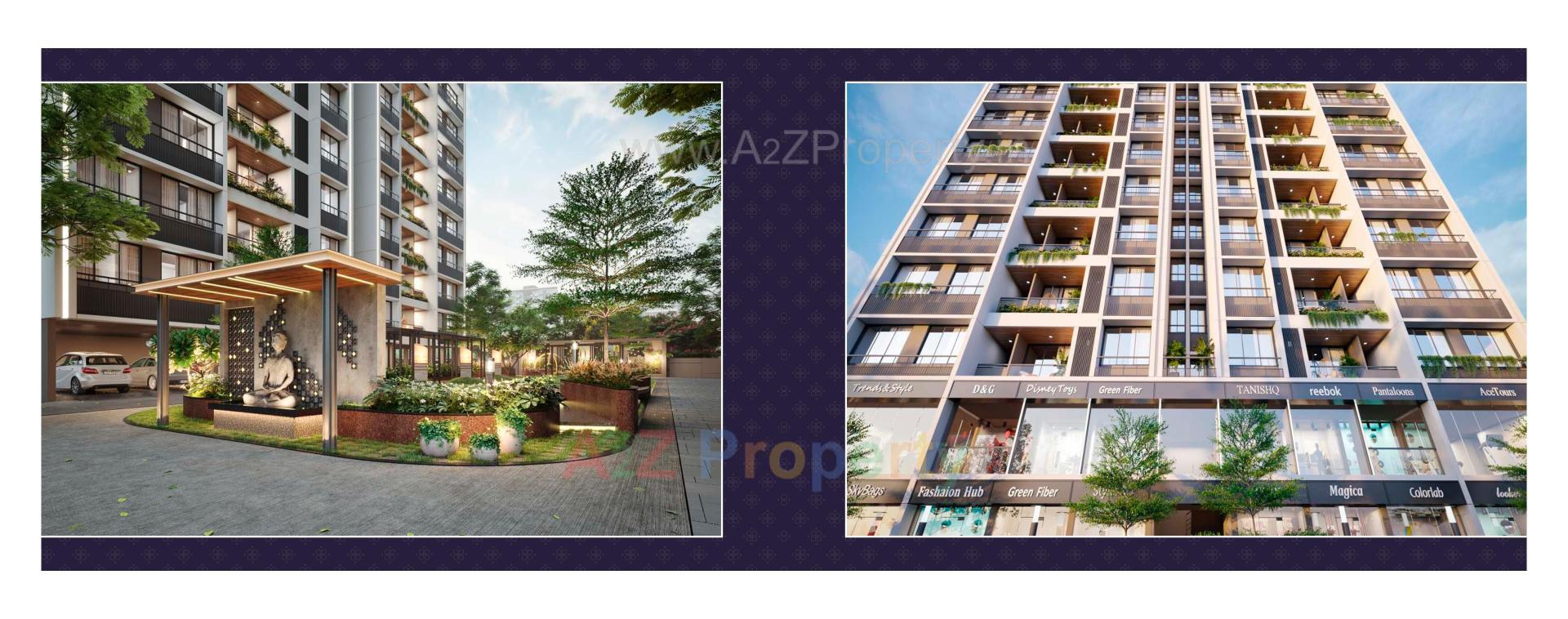 3D Elevation of real estate project Nest Infinity located at Nikol, Ahmedabad, Gujarat