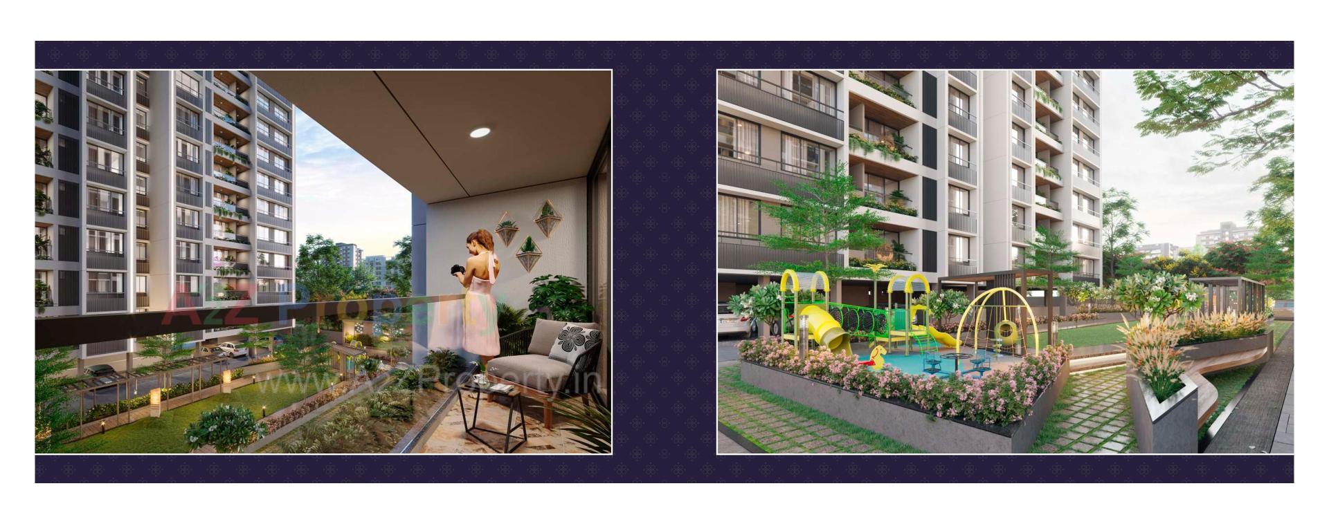 3D Elevation of real estate project Nest Infinity located at Nikol, Ahmedabad, Gujarat