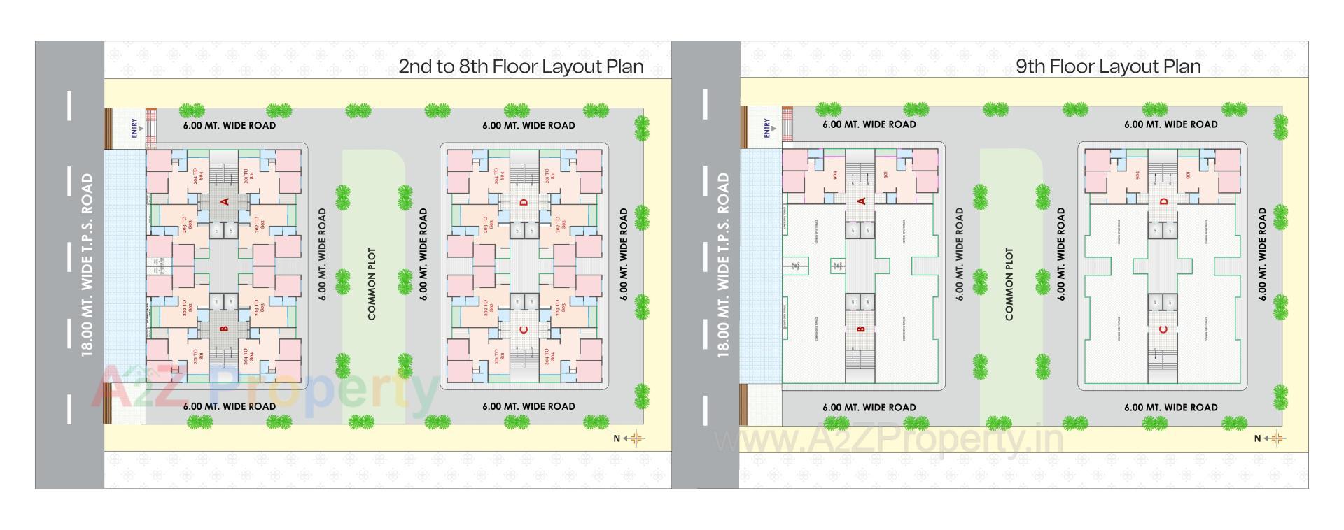 Layout of real estate project Nest Infinity located at Nikol, Ahmedabad, Gujarat
