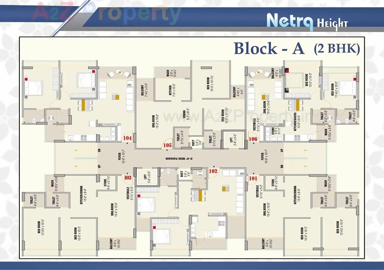 Layout of real estate project Netra Heights located at Nikol, Ahmedabad, Gujarat