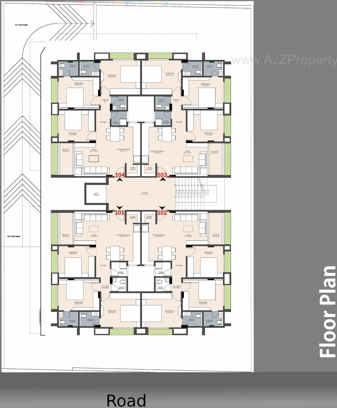 Layout of real estate project New Devang Elegance located at Ahmedabad, Ahmedabad, Gujarat