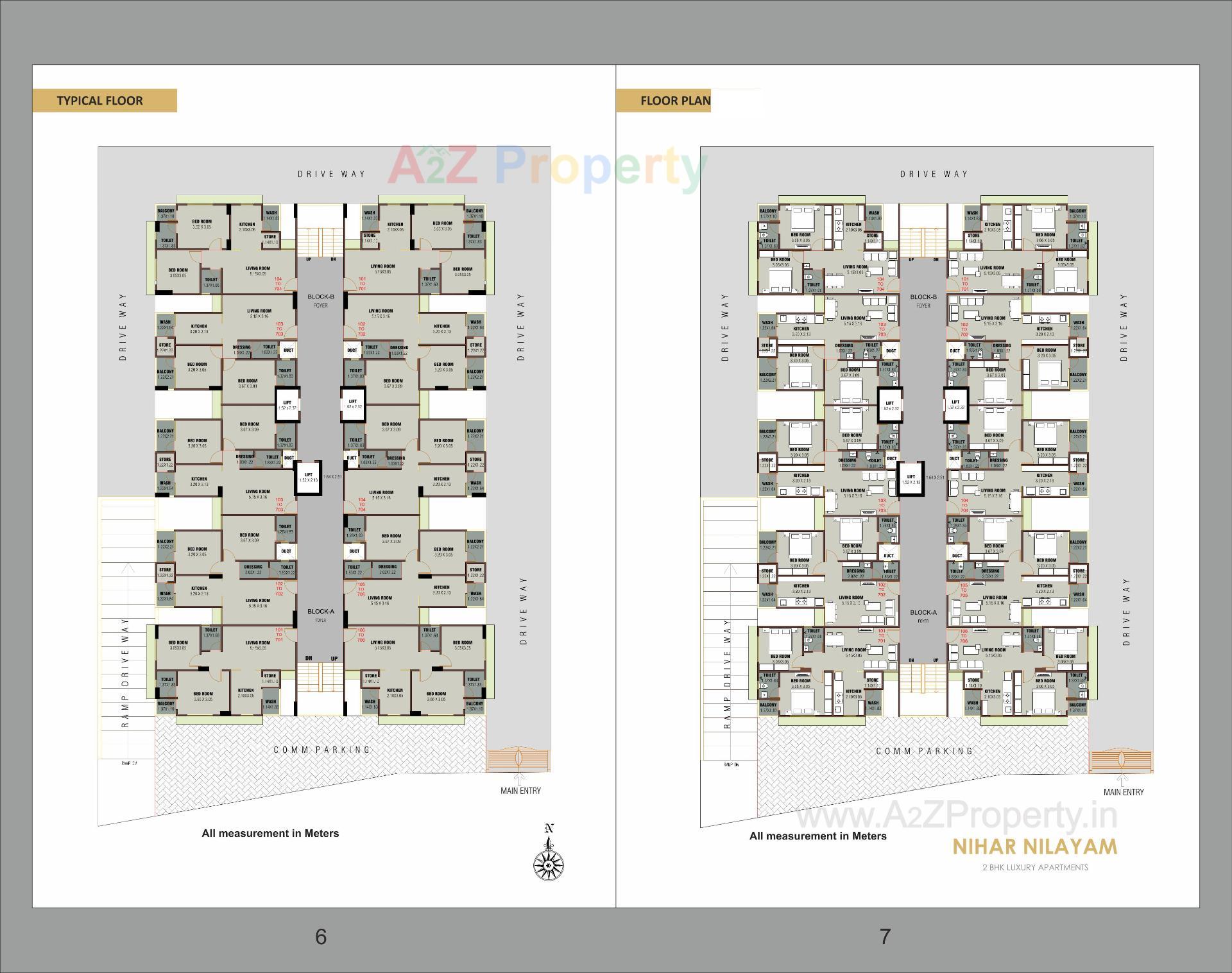 Layout of real estate project Nihar Nilayam located at Ahmedabad, Ahmedabad, Gujarat