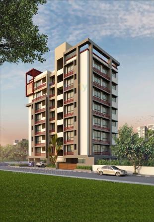 Elevation of real estate project Nilkanth Heights located at Ghuma, Ahmedabad, Gujarat