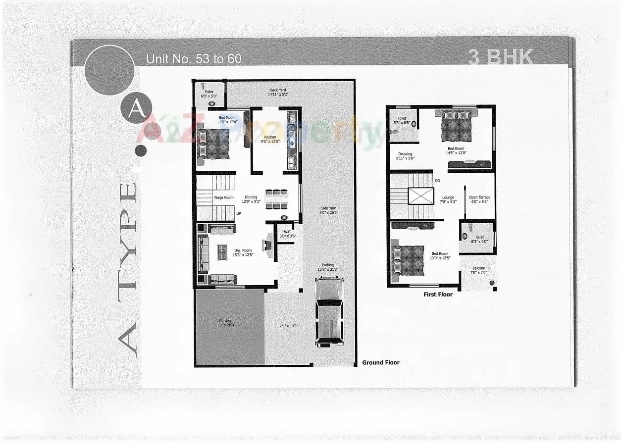 Layout of real estate project Nilkanth Kutir located at Vatva, Ahmedabad, Gujarat