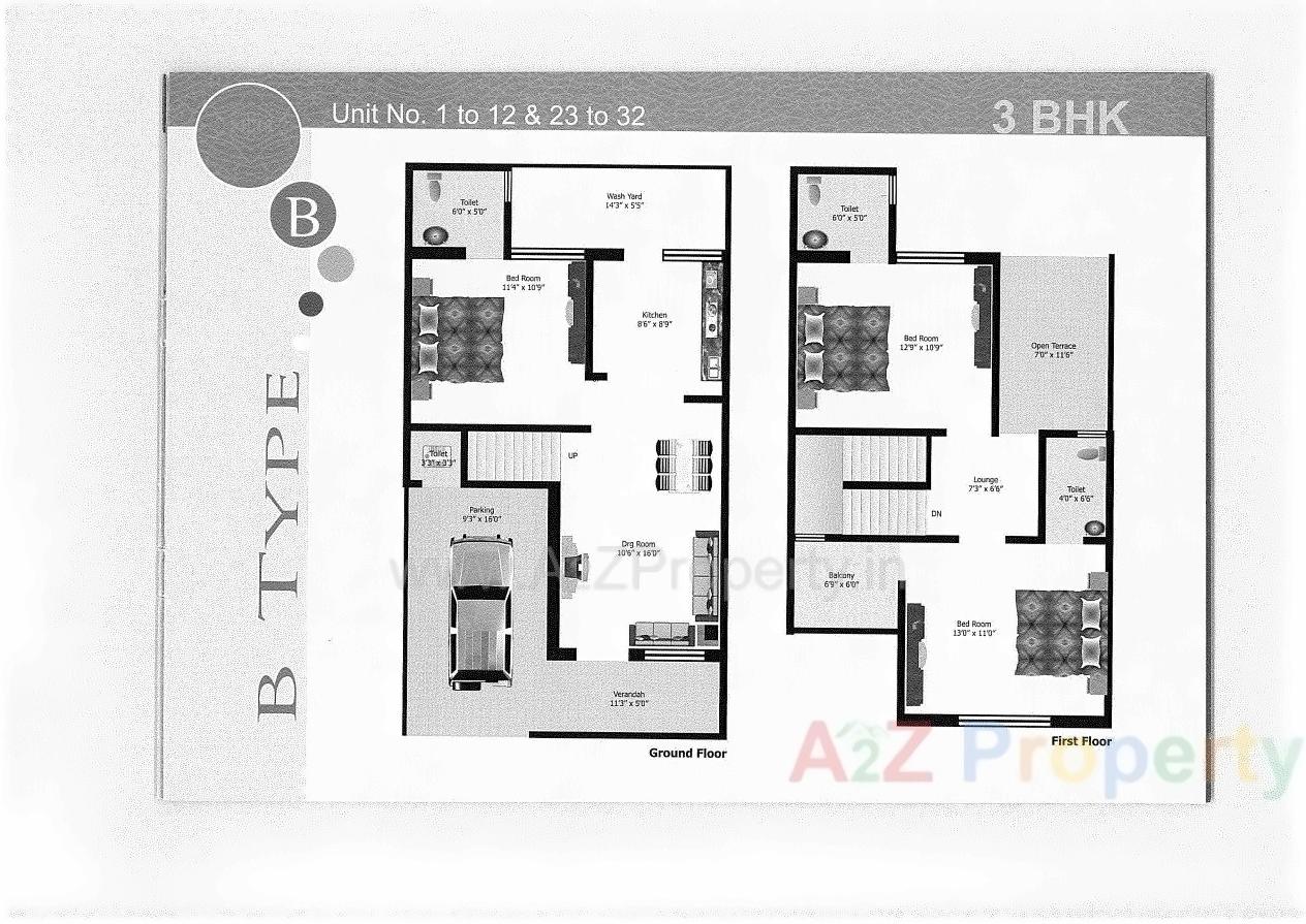 Layout of real estate project Nilkanth Kutir located at Vatva, Ahmedabad, Gujarat