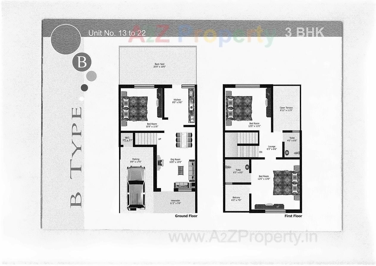 Layout of real estate project Nilkanth Kutir located at Vatva, Ahmedabad, Gujarat