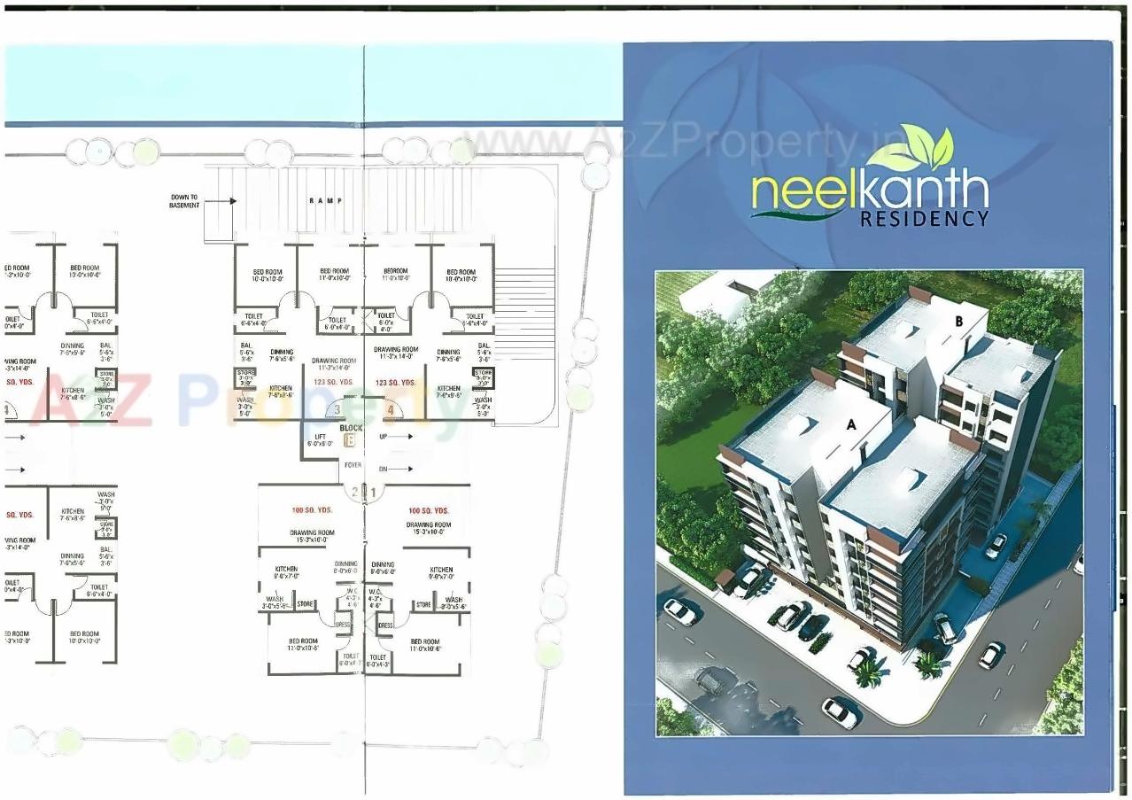 Layout of real estate project Nilkanth Recidency located at City, Ahmedabad, Gujarat