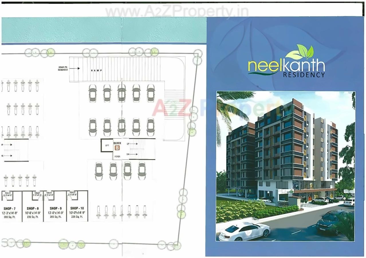 Layout of real estate project Nilkanth Recidency located at City, Ahmedabad, Gujarat