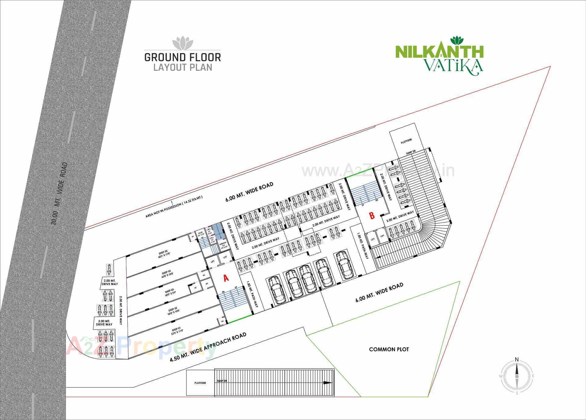 Layout of real estate project Nilkanth Vatika located at Vastral, Ahmedabad, Gujarat
