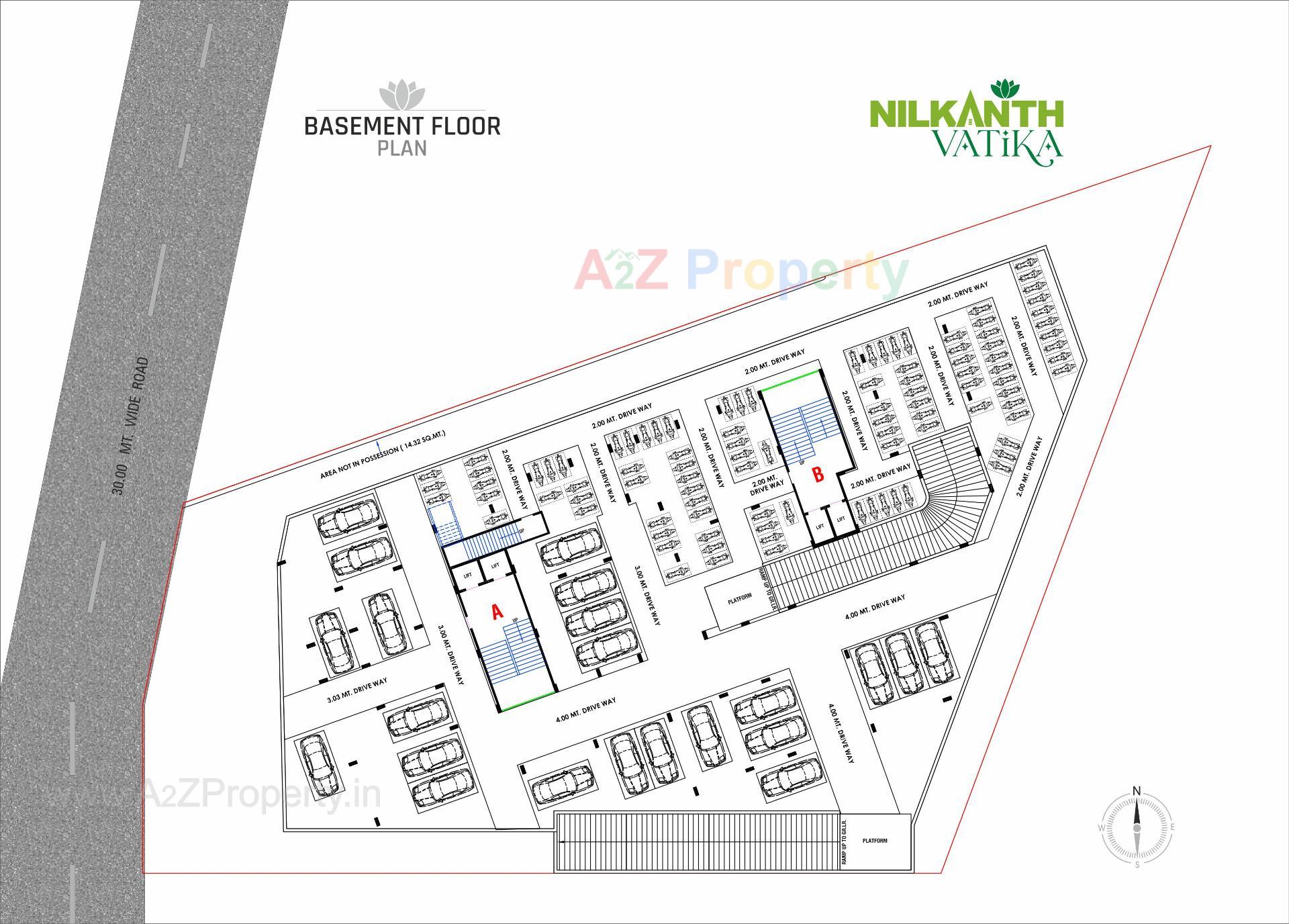 Layout of real estate project Nilkanth Vatika located at Vastral, Ahmedabad, Gujarat