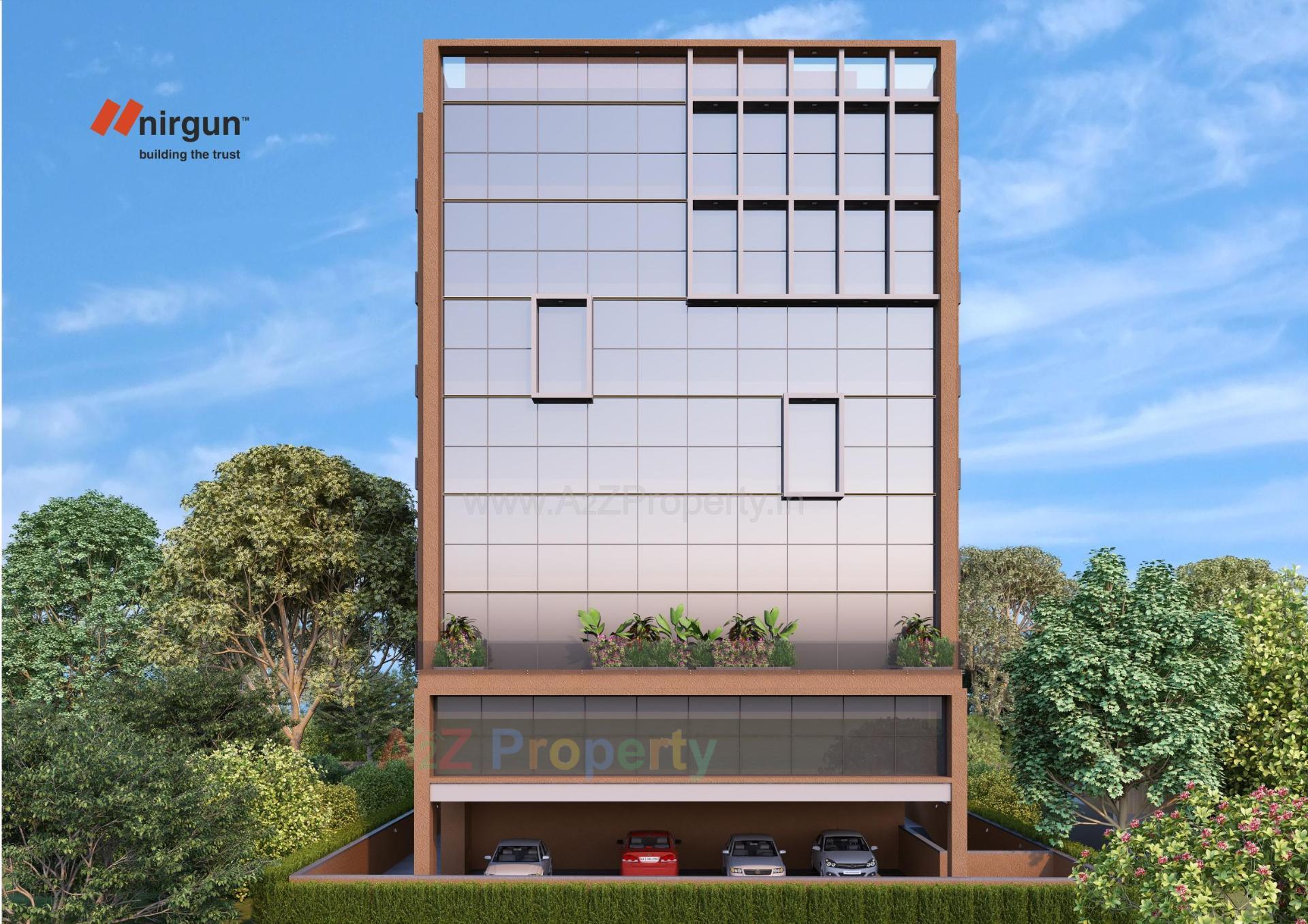 3D Elevation of real estate project Nirgun One located at Makarba, Ahmedabad, Gujarat