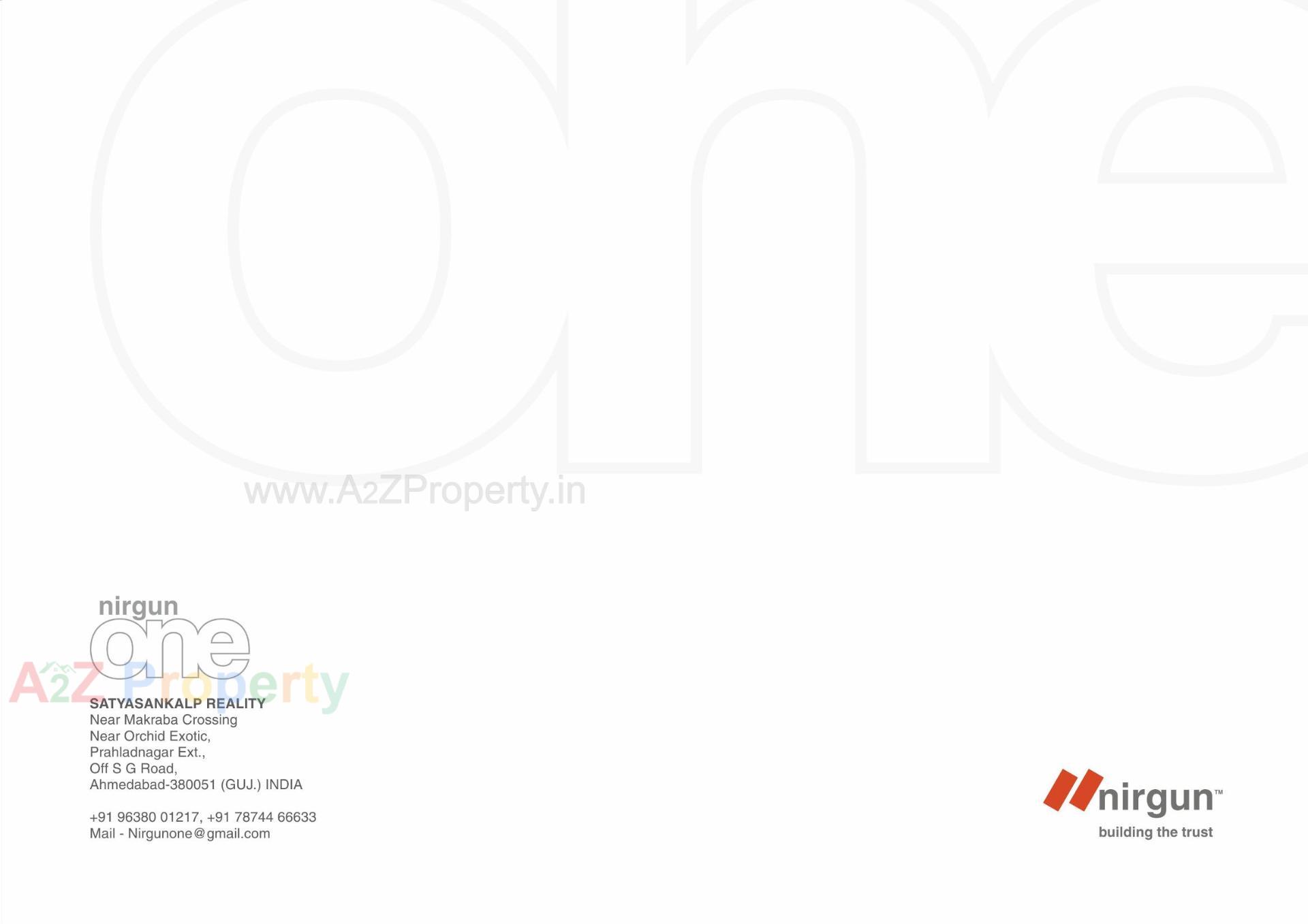  of real estate project Nirgun One located at Makarba, Ahmedabad, Gujarat