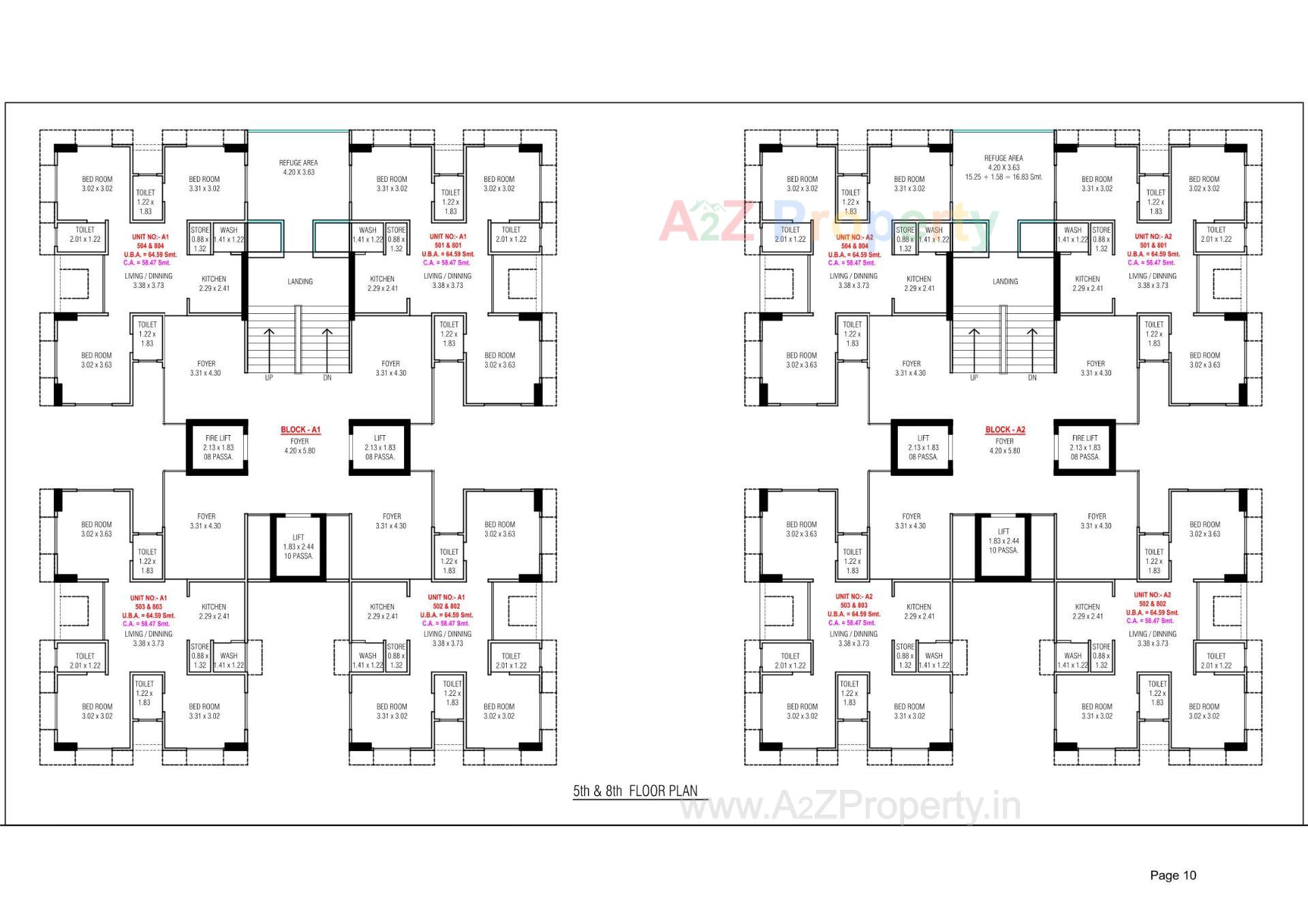 Layout of real estate project Nirgun Rise located at Bopal, Ahmedabad, Gujarat