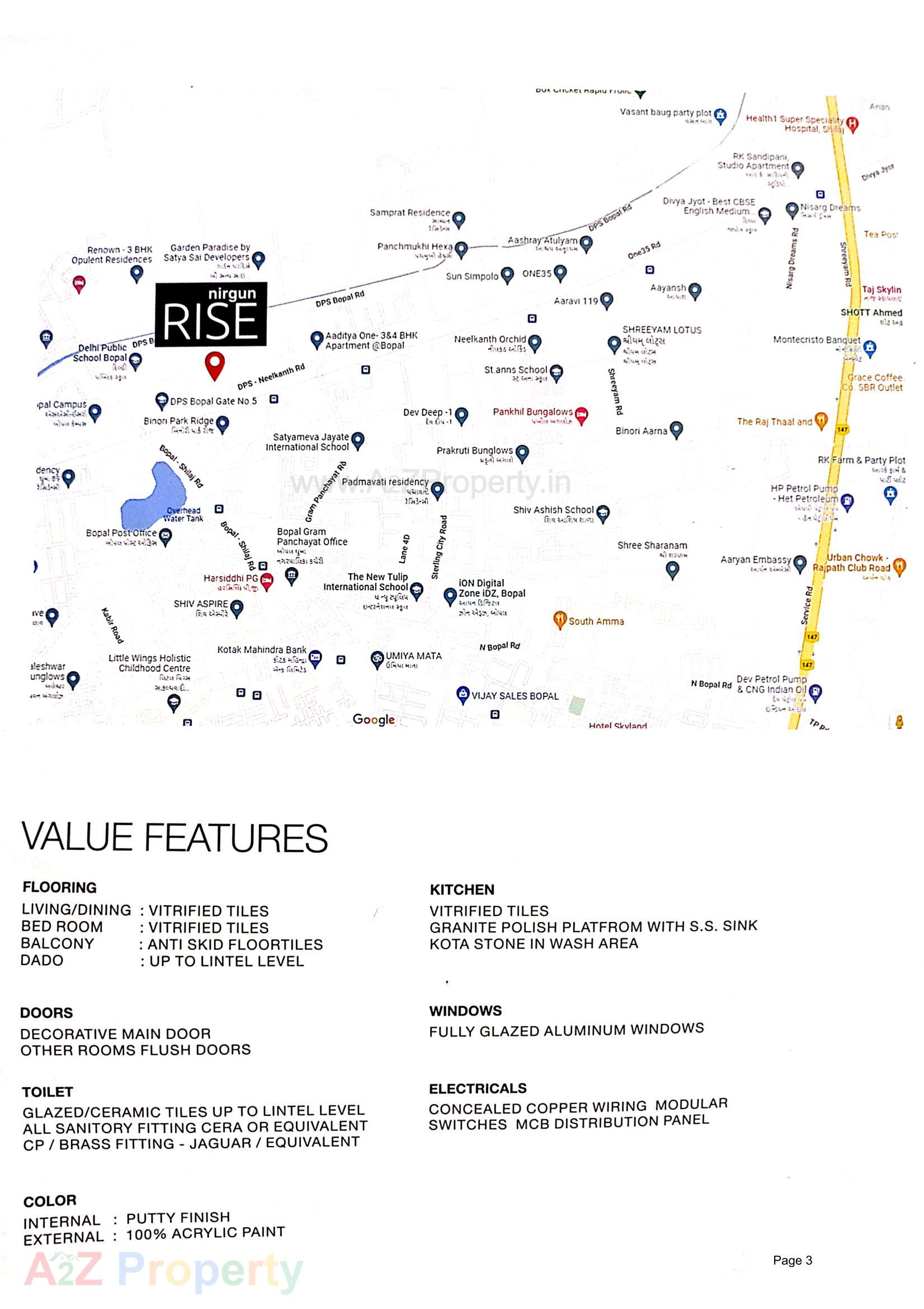 of real estate project Nirgun Rise located at Bopal, Ahmedabad, Gujarat