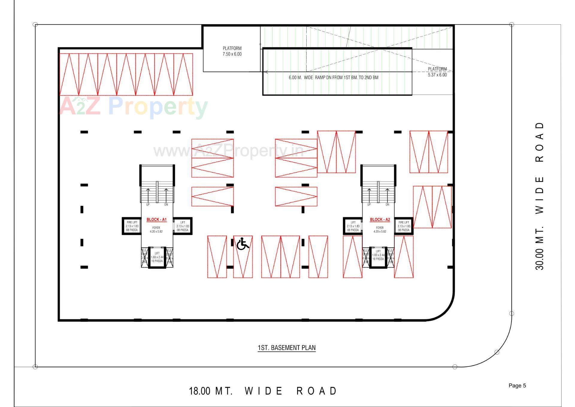 Layout of real estate project Nirgun Rise located at Bopal, Ahmedabad, Gujarat