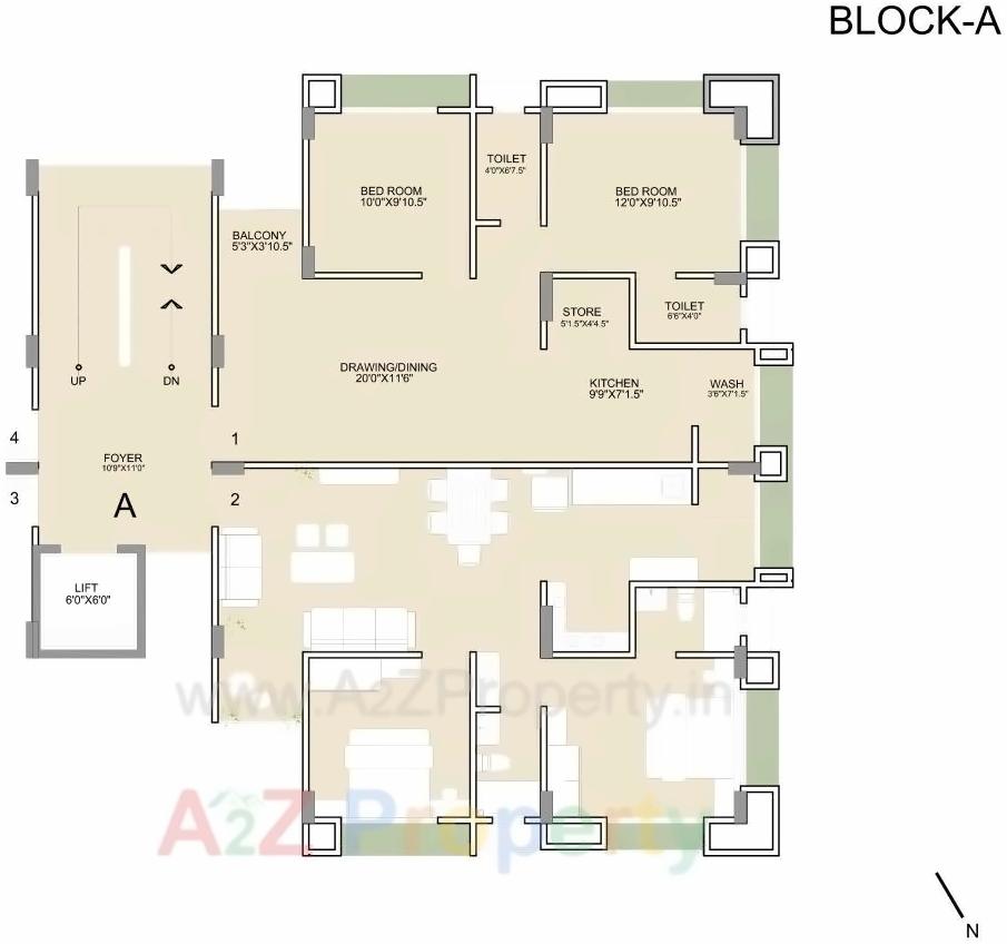 Layout of real estate project Nirmal Homes located at Motera, Ahmedabad, Gujarat