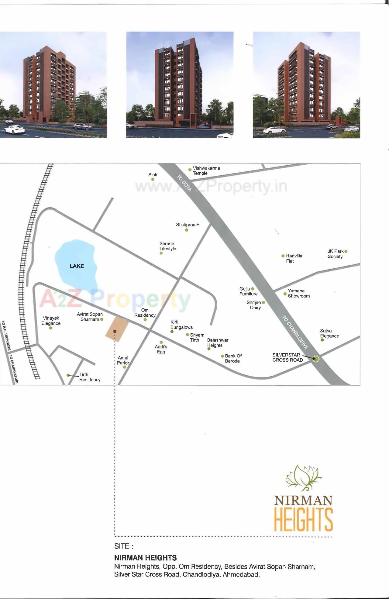  of real estate project Nirman Heights located at Chandlodiya, Ahmedabad, Gujarat