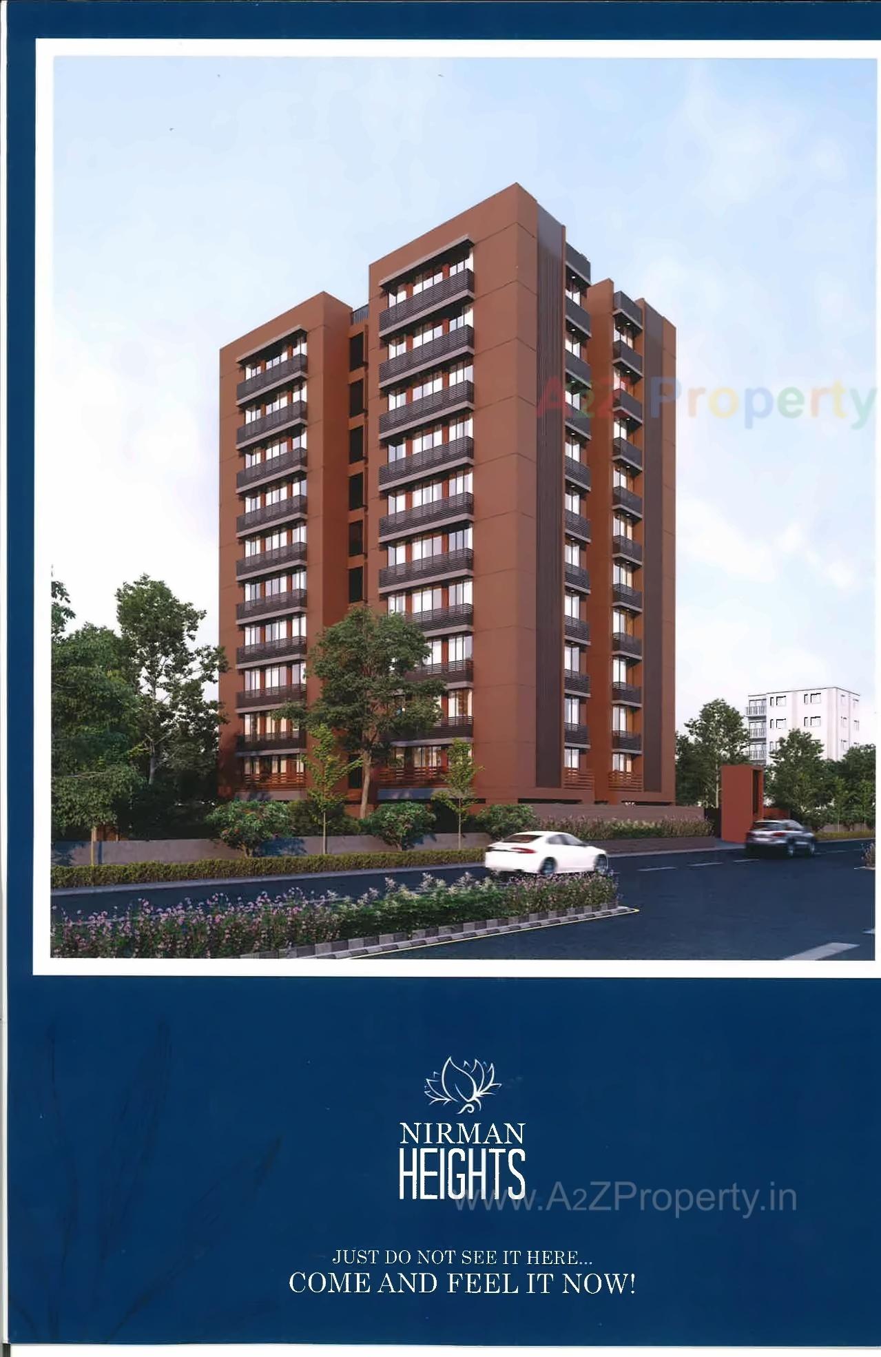3D Elevation of real estate project Nirman Heights located at Chandlodiya, Ahmedabad, Gujarat