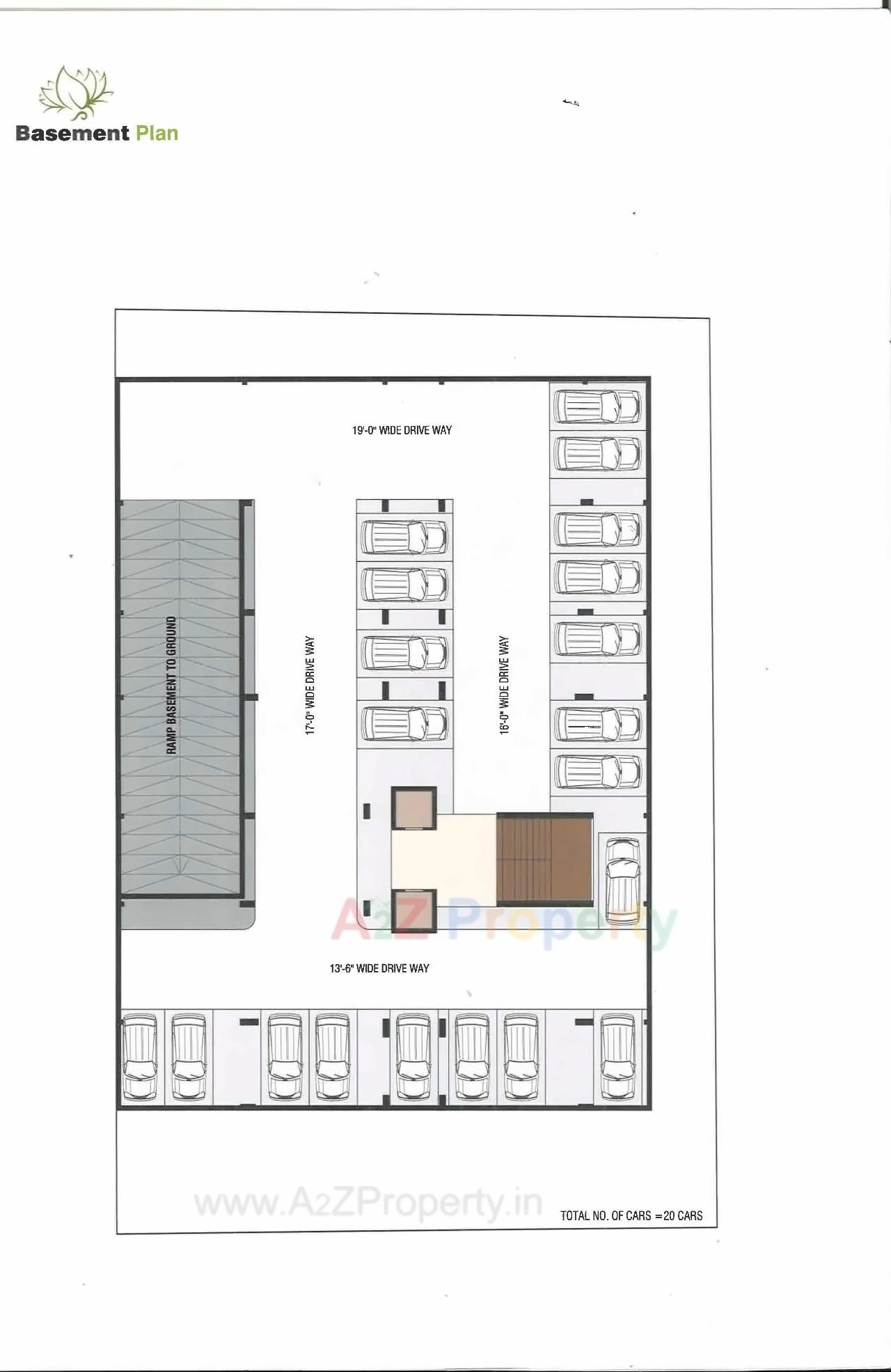 Layout of real estate project Nirman Heights located at Chandlodiya, Ahmedabad, Gujarat