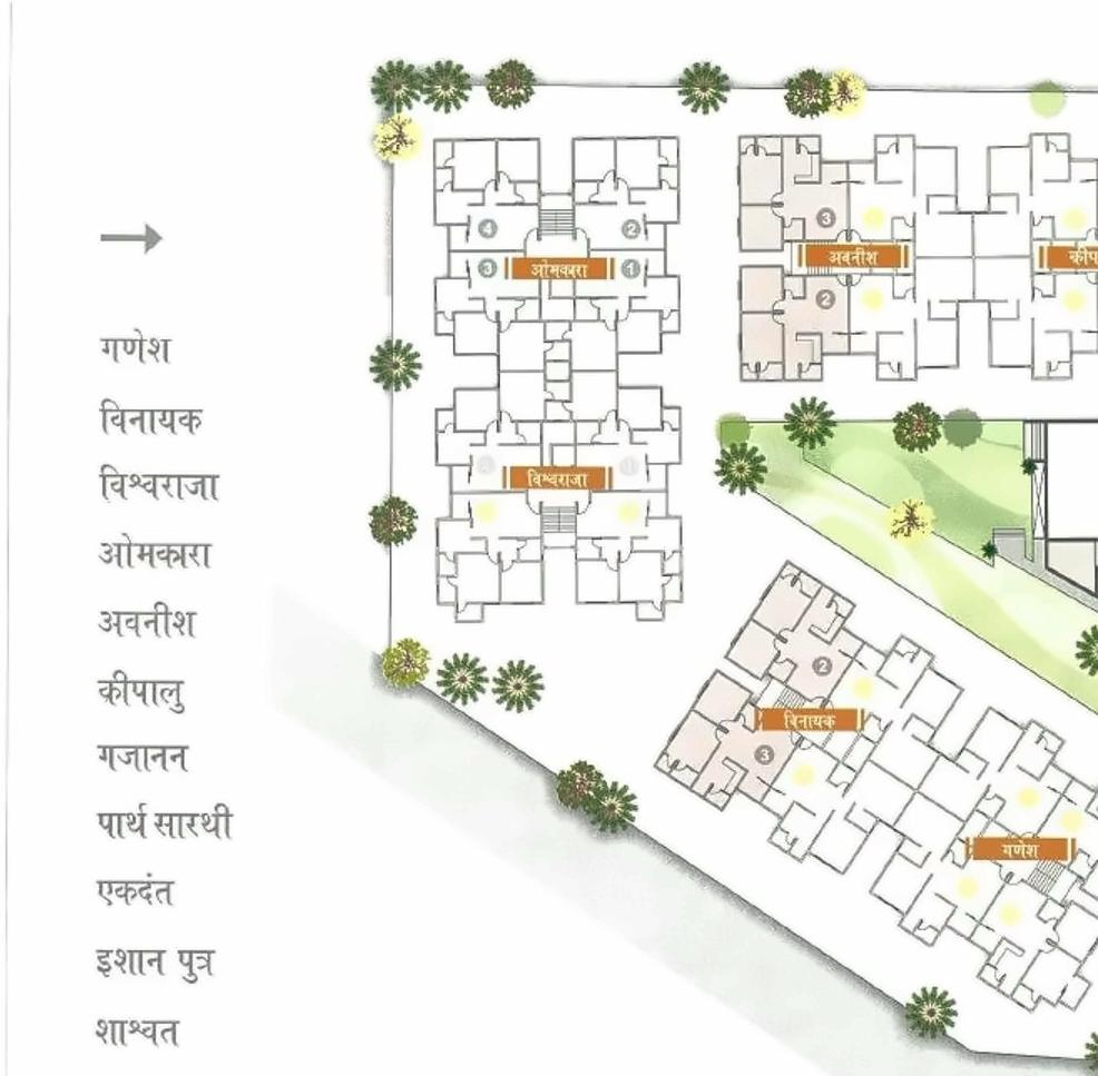 Layout of real estate project Nirman Life Style located at Chenpur, Ahmedabad, Gujarat