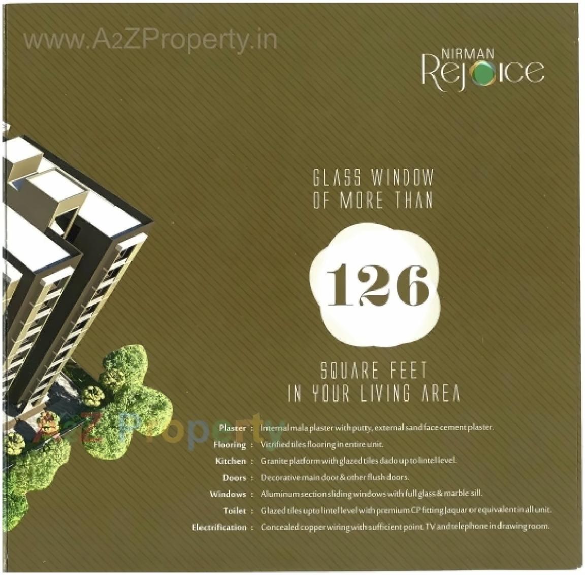  of real estate project Nirman Rejoice located at Jagatpur, Ahmedabad, Gujarat