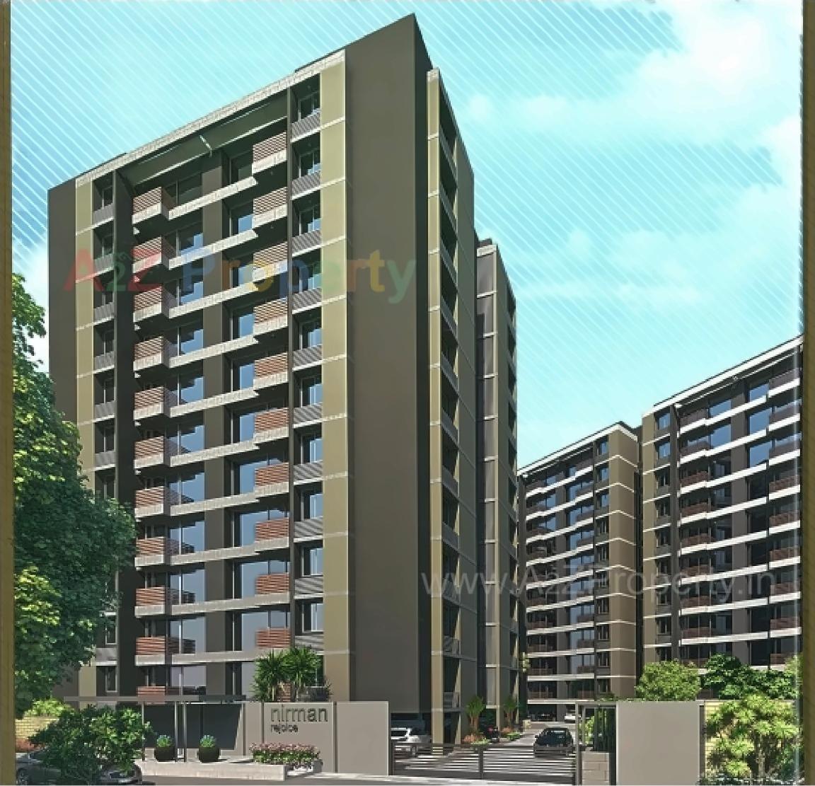 3D Elevation of real estate project Nirman Rejoice located at Jagatpur, Ahmedabad, Gujarat