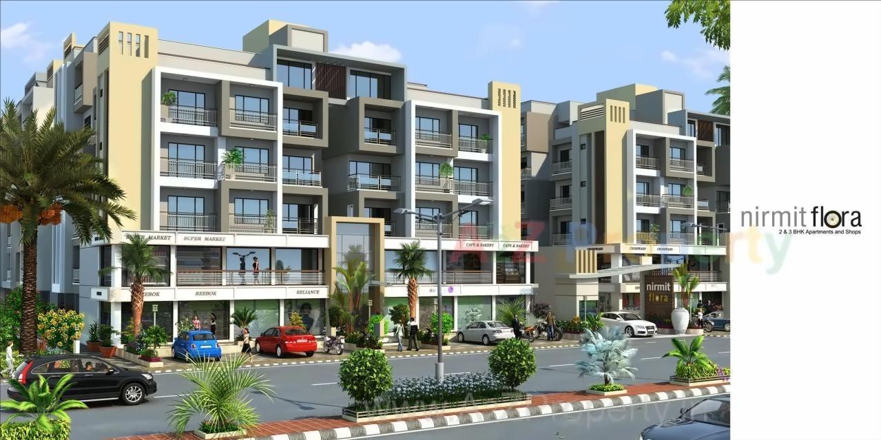 3D Elevation of real estate project Nirmit Flora located at Sanand, Ahmedabad, Gujarat