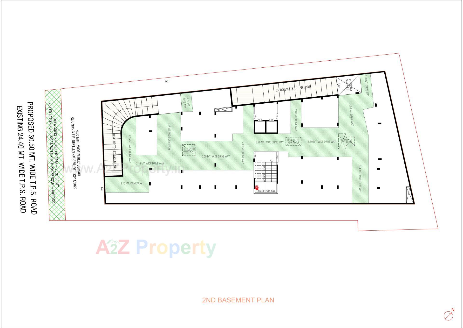Layout of real estate project Nirvana Arise located at Memnagar, Ahmedabad, Gujarat