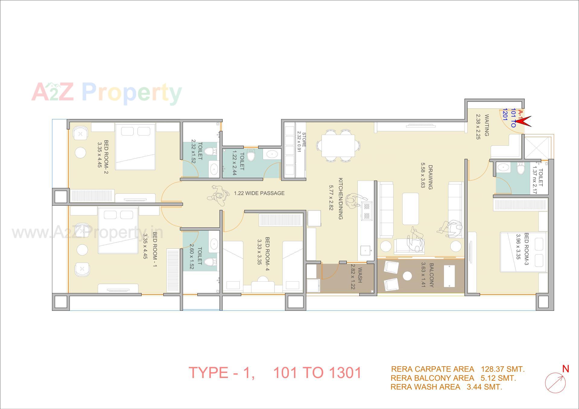 Layout of real estate project Nirvana Arise located at Memnagar, Ahmedabad, Gujarat