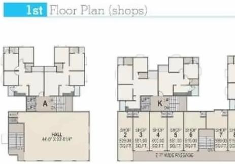 Layout of real estate project Nishan Pride located at Ranip, Ahmedabad, Gujarat