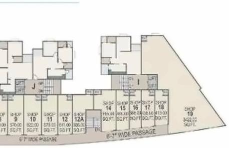 Layout of real estate project Nishan Pride located at Ranip, Ahmedabad, Gujarat