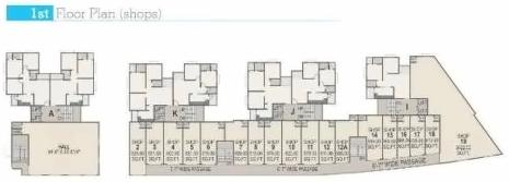 Layout of real estate project Nishan Pride located at Ranip, Ahmedabad, Gujarat