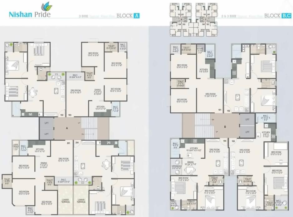 Layout of real estate project Nishan Pride located at Ranip, Ahmedabad, Gujarat