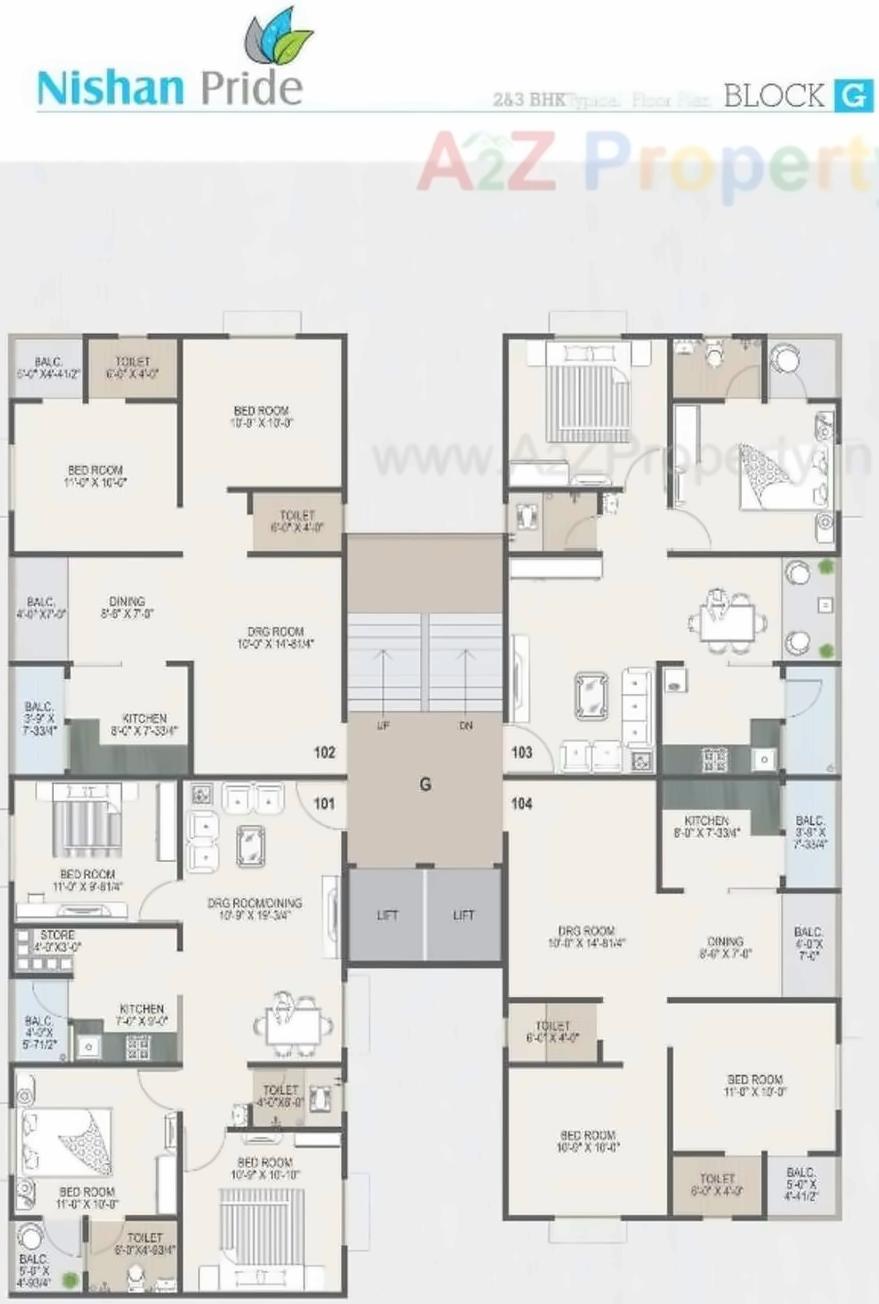 Layout of real estate project Nishan Pride located at Ranip, Ahmedabad, Gujarat