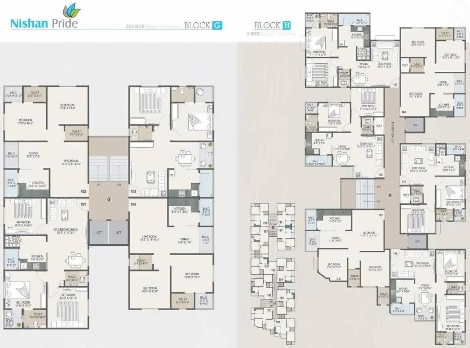 Layout of real estate project Nishan Pride located at Ranip, Ahmedabad, Gujarat