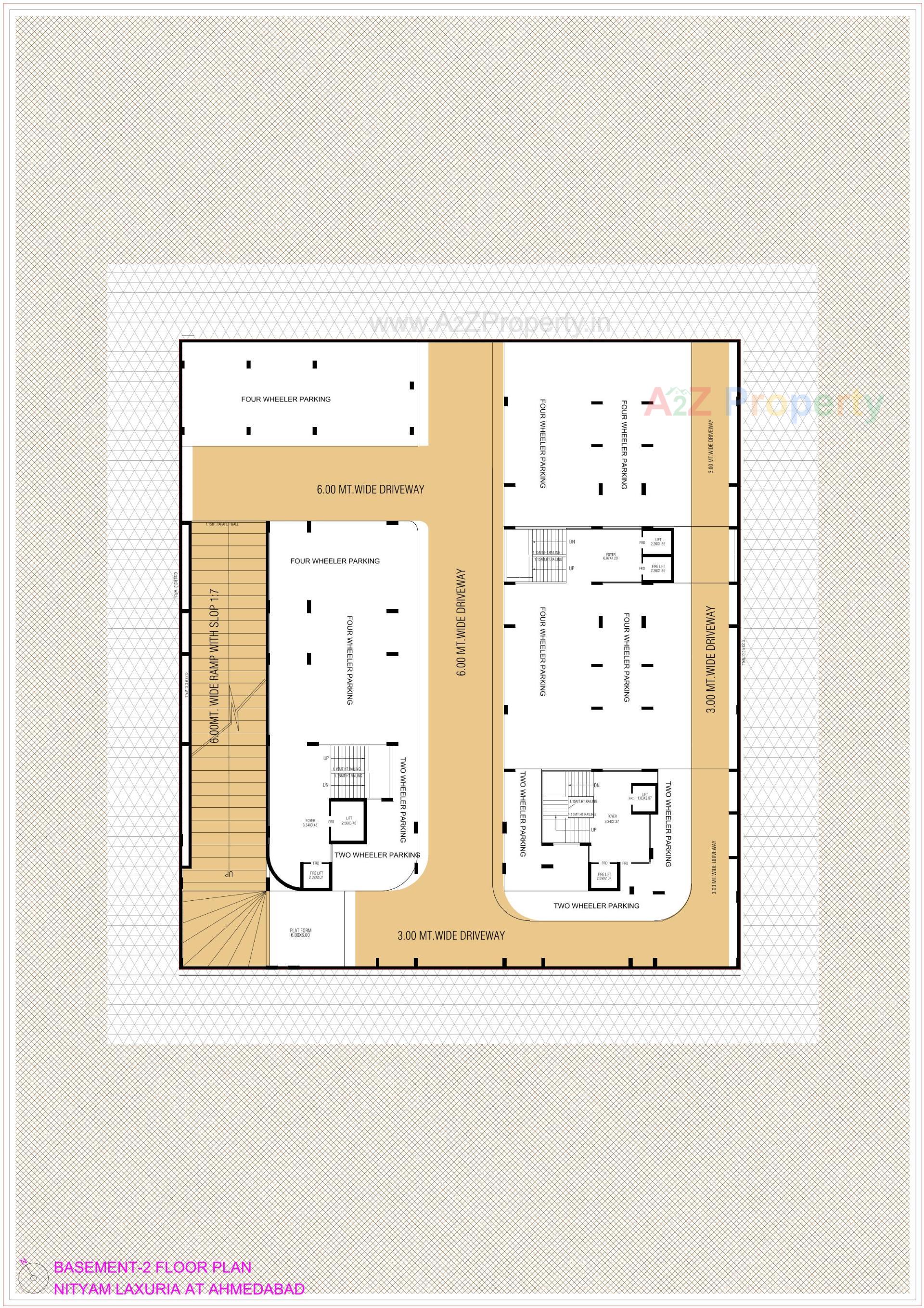 Layout of real estate project Nityam Luxuria located at Ghatlodia, Ahmedabad, Gujarat