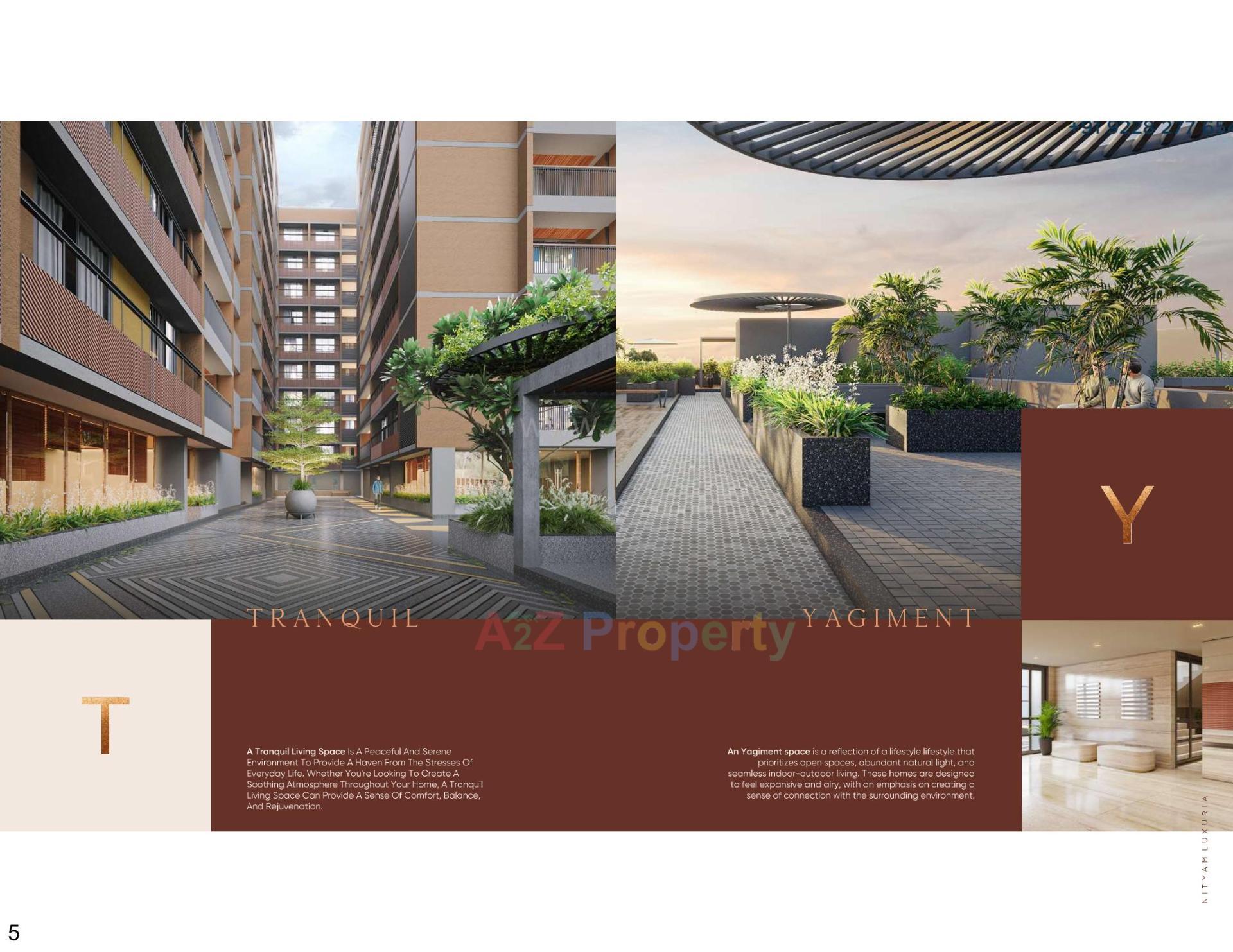 3D Elevation of real estate project Nityam Luxuria located at Ghatlodia, Ahmedabad, Gujarat