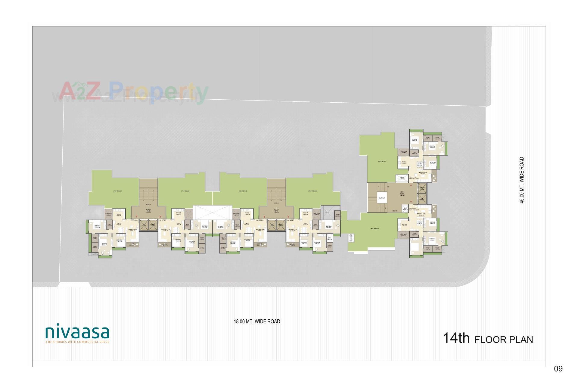 Layout of real estate project Nivaasa located at Shela, Ahmedabad, Gujarat