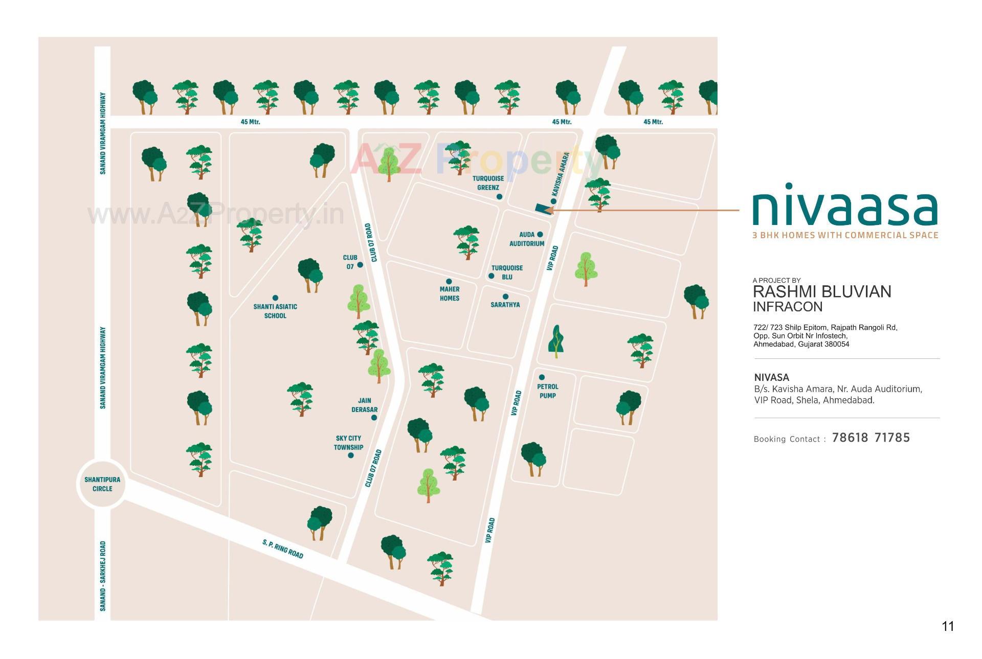  of real estate project Nivaasa located at Shela, Ahmedabad, Gujarat