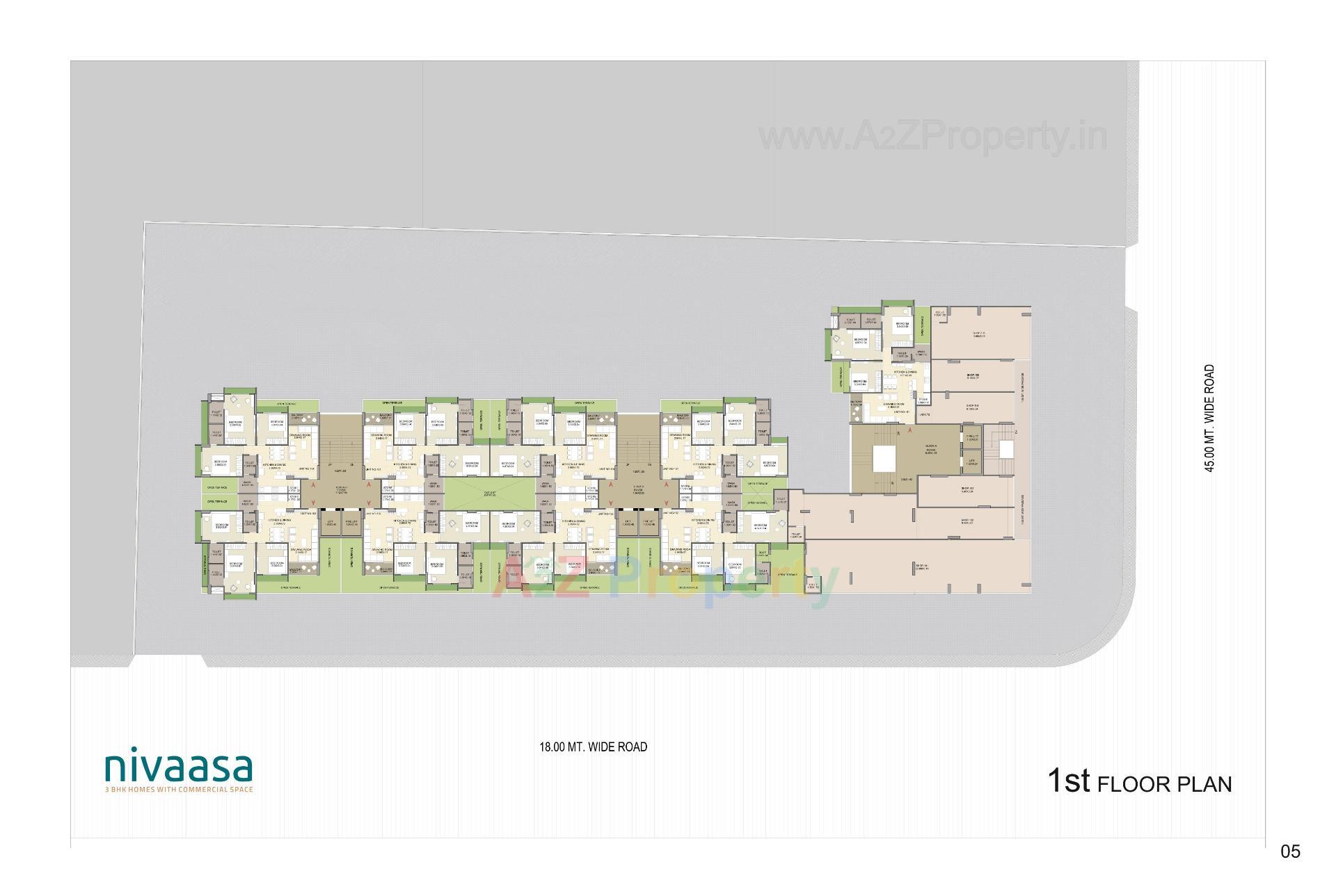 Layout of real estate project Nivaasa located at Shela, Ahmedabad, Gujarat