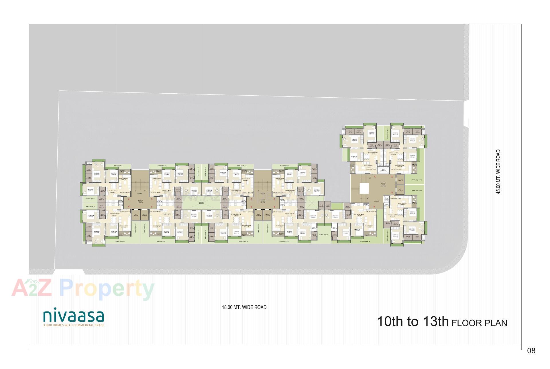 Layout of real estate project Nivaasa located at Shela, Ahmedabad, Gujarat
