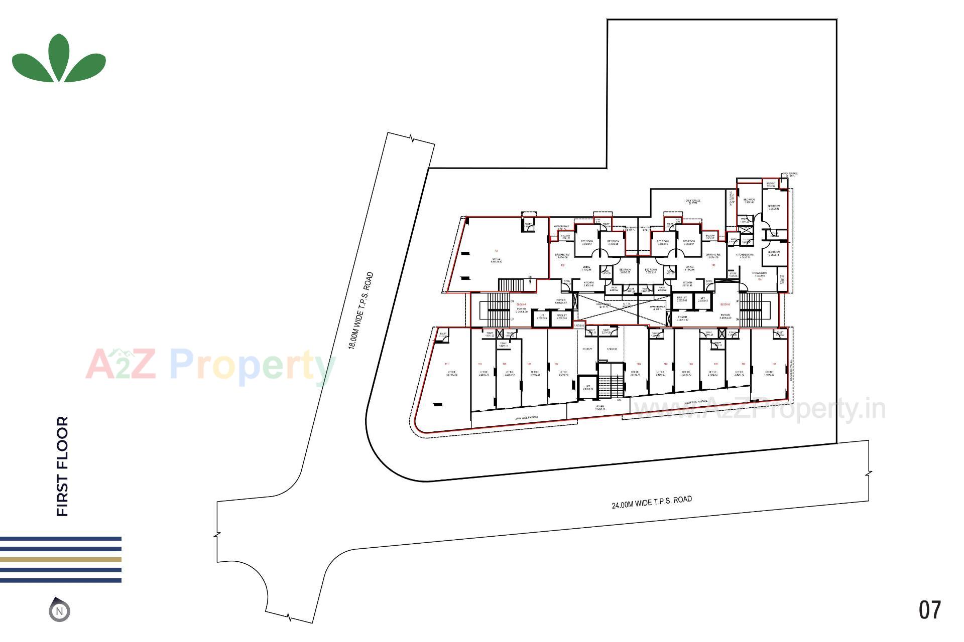 Layout of real estate project Nivasa located at Chandkheda, Ahmedabad, Gujarat