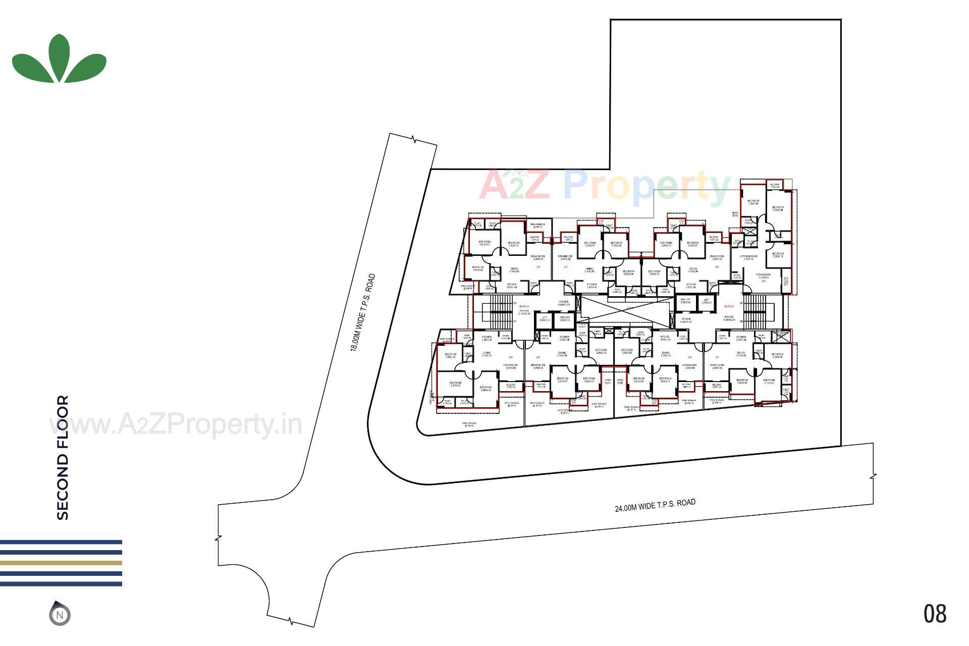 Layout of real estate project Nivasa located at Chandkheda, Ahmedabad, Gujarat