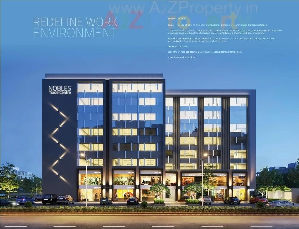 3D Elevation of real estate project Nobles Trade Centre located at Sola, Ahmedabad, Gujarat